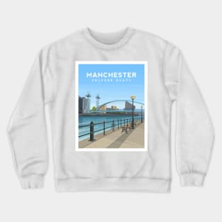 Manchester, Salford Quays Crewneck Sweatshirt